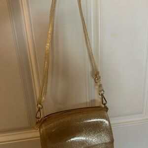 Sparkling Gold Crossbody Bag